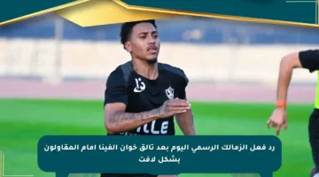رد فعل الزمالك الرسمي اليوم بعد تألق خوان ألفينا أمام المقاولون بشكل لافت
